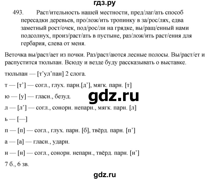 ГДЗ по русскому языку за 5 класс Ладыженская, Баранов, Тростенцова ответ на номер 494, Решебник 2021