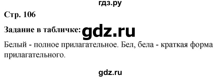 ГДЗ по русскому языку 5 класс Ладыженская материал для самостоятельных наблюдений / часть 2 - стр. 106, Решебник 2021