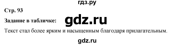 ГДЗ по русскому языку 5 класс Ладыженская материал для самостоятельных наблюдений / часть 2 - стр. 93, Решебник 2021