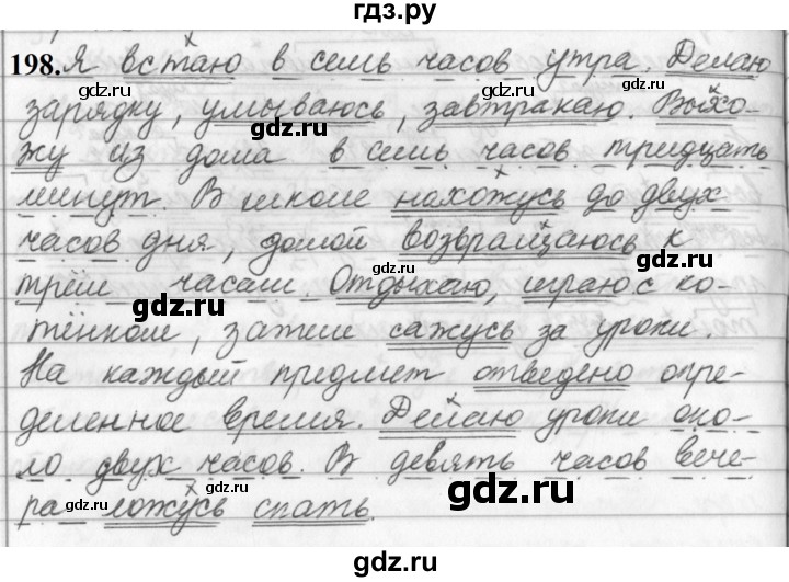 ГДЗ по русскому языку за 5 класс Ладыженская, Баранов, Тростенцова ответ на номер 198, Решебник №1 2019