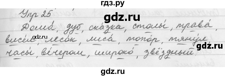 ГДЗ по русскому языку за 5 класс Ладыженская, Баранов, Тростенцова ответ на номер 25, Решебник №1 2019