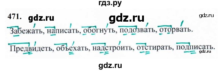 ГДЗ по русскому языку за 5 класс Ладыженская, Баранов, Тростенцова ответ на номер 471, Решебник №1 2019