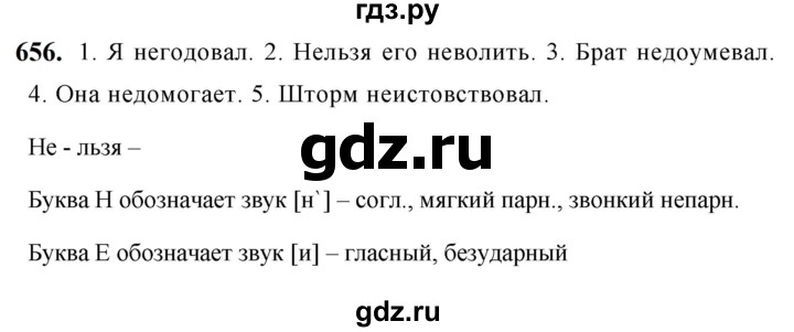 ГДЗ по русскому языку за 5 класс Ладыженская, Баранов, Тростенцова ответ на номер 656, Решебник №1 2019