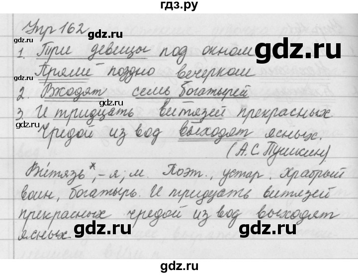 ГДЗ по русскому языку за 5 класс Ладыженская, Баранов, Тростенцова ответ на номер 162, Решебник 2016