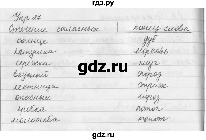 ГДЗ по русскому языку за 5 класс Ладыженская, Баранов, Тростенцова ответ на номер 27, Решебник 2016