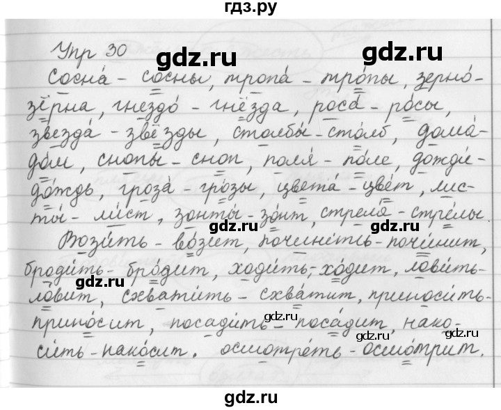 ГДЗ по русскому языку за 5 класс Ладыженская, Баранов, Тростенцова ответ на номер 30, Решебник 2016