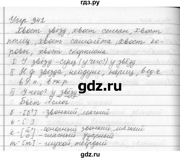 ГДЗ по русскому языку за 5 класс Ладыженская, Баранов, Тростенцова ответ на номер 342, Решебник 2016