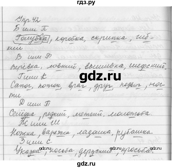 ГДЗ по русскому языку за 5 класс Ладыженская, Баранов, Тростенцова ответ на номер 42, Решебник 2016