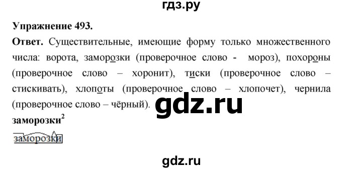 ГДЗ по русскому языку за 5 класс Ладыженская, Баранов, Тростенцова ответ на номер 494, Решебник 2025