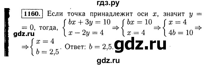 ГДЗ по Алгебре за 7 класс Макарычев, Миндюк, Нешков ответ на номер 1160, Решебник 2015