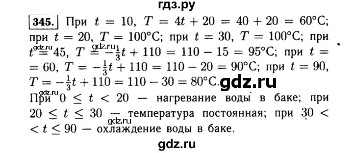 ГДЗ по Алгебре за 7 класс Макарычев, Миндюк, Нешков ответ на номер 345, Решебник 2015