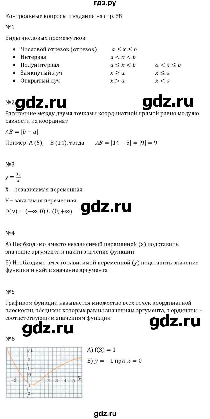 ГДЗ по Алгебре за 7 класс Макарычев, Миндюк, Нешков ответ на контрольные вопросы и задания параграф 4, Решебник 2024