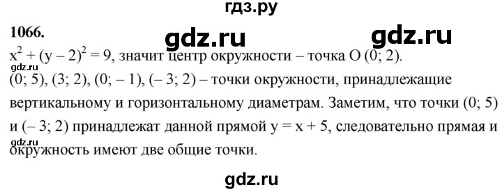 ГДЗ по Геометрия за 7-9 классы Атанасян, Бутузов, Кадомцев ответ на задачу 1066, Решебник 2026