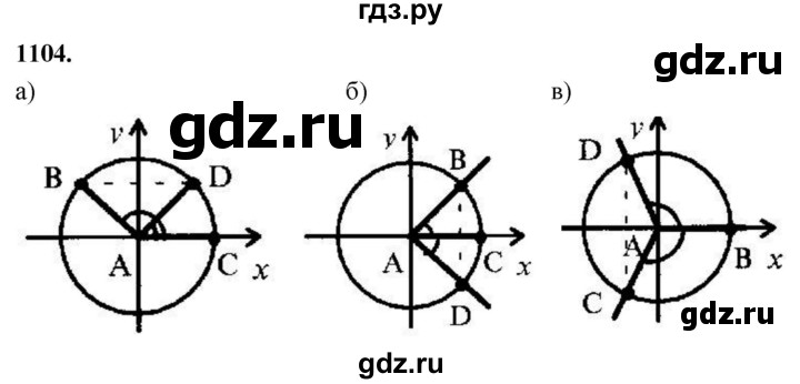ГДЗ по Геометрия за 7-9 классы Атанасян, Бутузов, Кадомцев ответ на задачу 1104, Решебник 2026