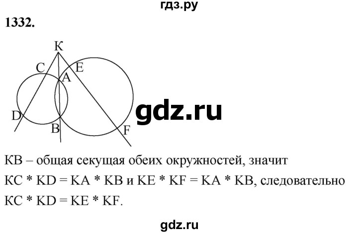 ГДЗ по Геометрия за 7-9 классы Атанасян, Бутузов, Кадомцев ответ на задачу 1332, Решебник 2026