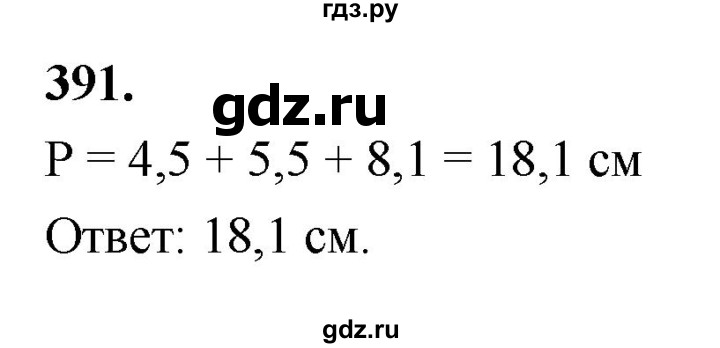 ГДЗ по Геометрия за 7-9 классы Атанасян, Бутузов, Кадомцев ответ на задачу 391, Решебник 2026