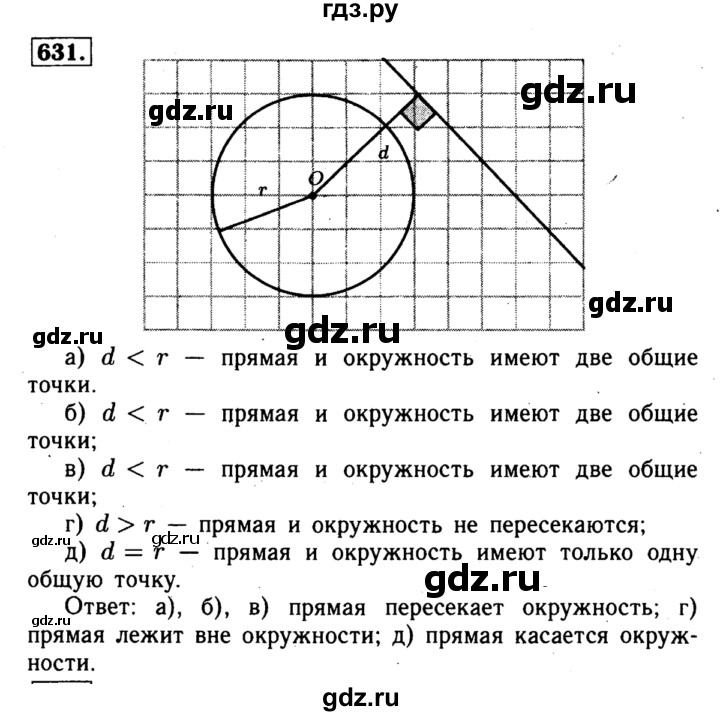 ГДЗ по геометрии 7‐9 класс Атанасян Базовый уровень глава 8. задача - 631, Решебник 2016 №2