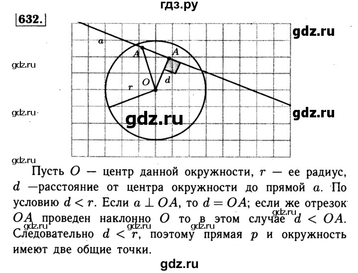 ГДЗ по геометрии 7‐9 класс Атанасян Базовый уровень глава 8. задача - 632, Решебник 2016 №2