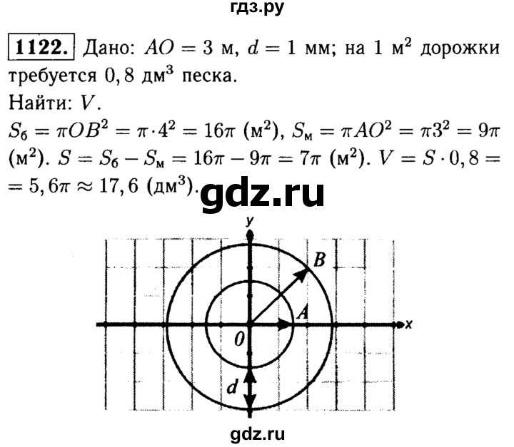 ГДЗ по Геометрия за 7-9 классы Атанасян, Бутузов, Кадомцев ответ на задачу 1122, Решебник 2016 №2