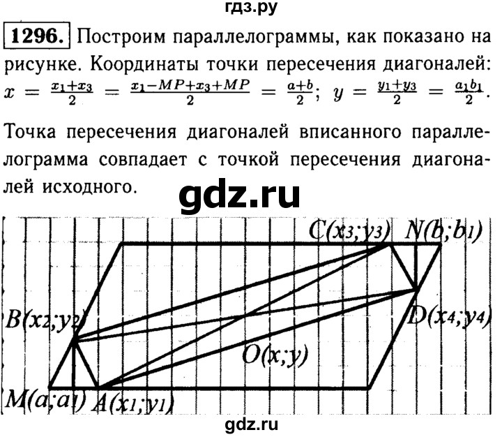 ГДЗ по геометрии 7‐9 класс Атанасян Базовый уровень задачи повышенной трудности - 1296, Решебник 2016 №2