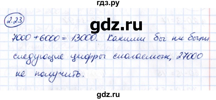 Гдз по математике за 5 класс Виленкин, Жохов, Чесноков ответ на номер № 2.23, Решебник 2021