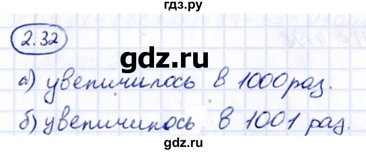 Гдз по математике за 5 класс Виленкин, Жохов, Чесноков ответ на номер № 2.32, Решебник 2021