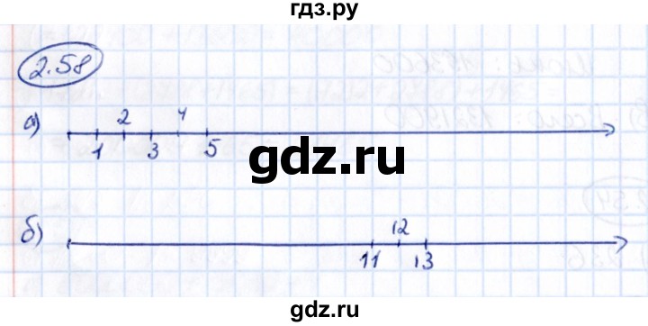Гдз по математике за 5 класс Виленкин, Жохов, Чесноков ответ на номер № 2.58, Решебник 2021