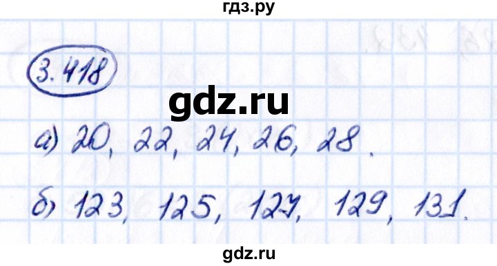 Гдз по математике за 5 класс Виленкин, Жохов, Чесноков ответ на номер № 3.418, Решебник 2021