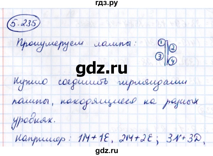 Гдз по математике за 5 класс Виленкин, Жохов, Чесноков ответ на номер № 5.235, Решебник 2021