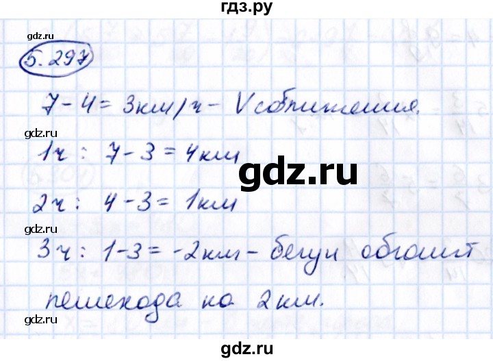 Гдз по математике за 5 класс Виленкин, Жохов, Чесноков ответ на номер № 5.297, Решебник 2021