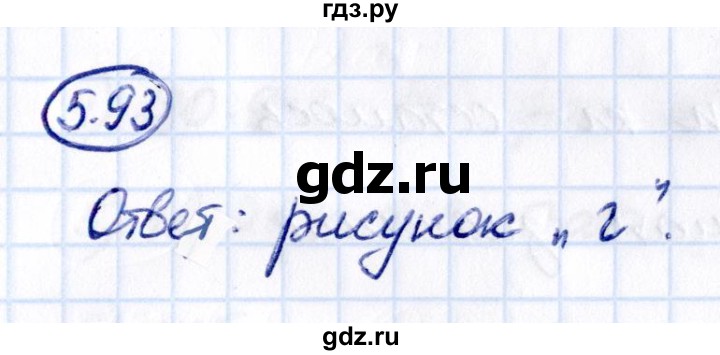 Гдз по математике за 5 класс Виленкин, Жохов, Чесноков ответ на номер № 5.93, Решебник 2021