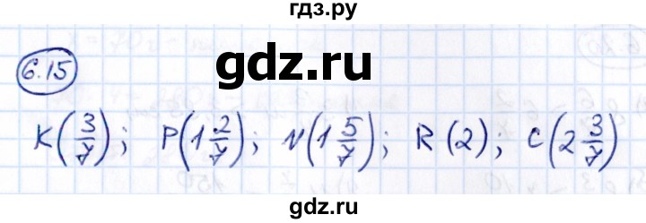 Гдз по математике за 5 класс Виленкин, Жохов, Чесноков ответ на номер № 6.15, Решебник 2021