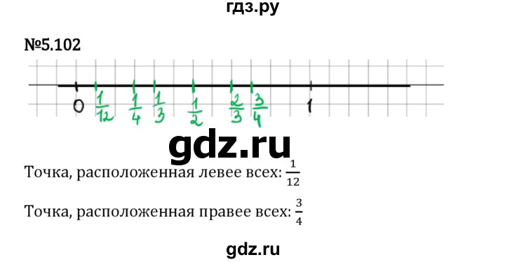 Гдз по математике за 5 класс Виленкин, Жохов, Чесноков ответ на номер № 5.102, Решебник 2026
