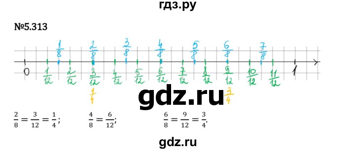 Гдз по математике за 5 класс Виленкин, Жохов, Чесноков ответ на номер № 5.313, Решебник 2026